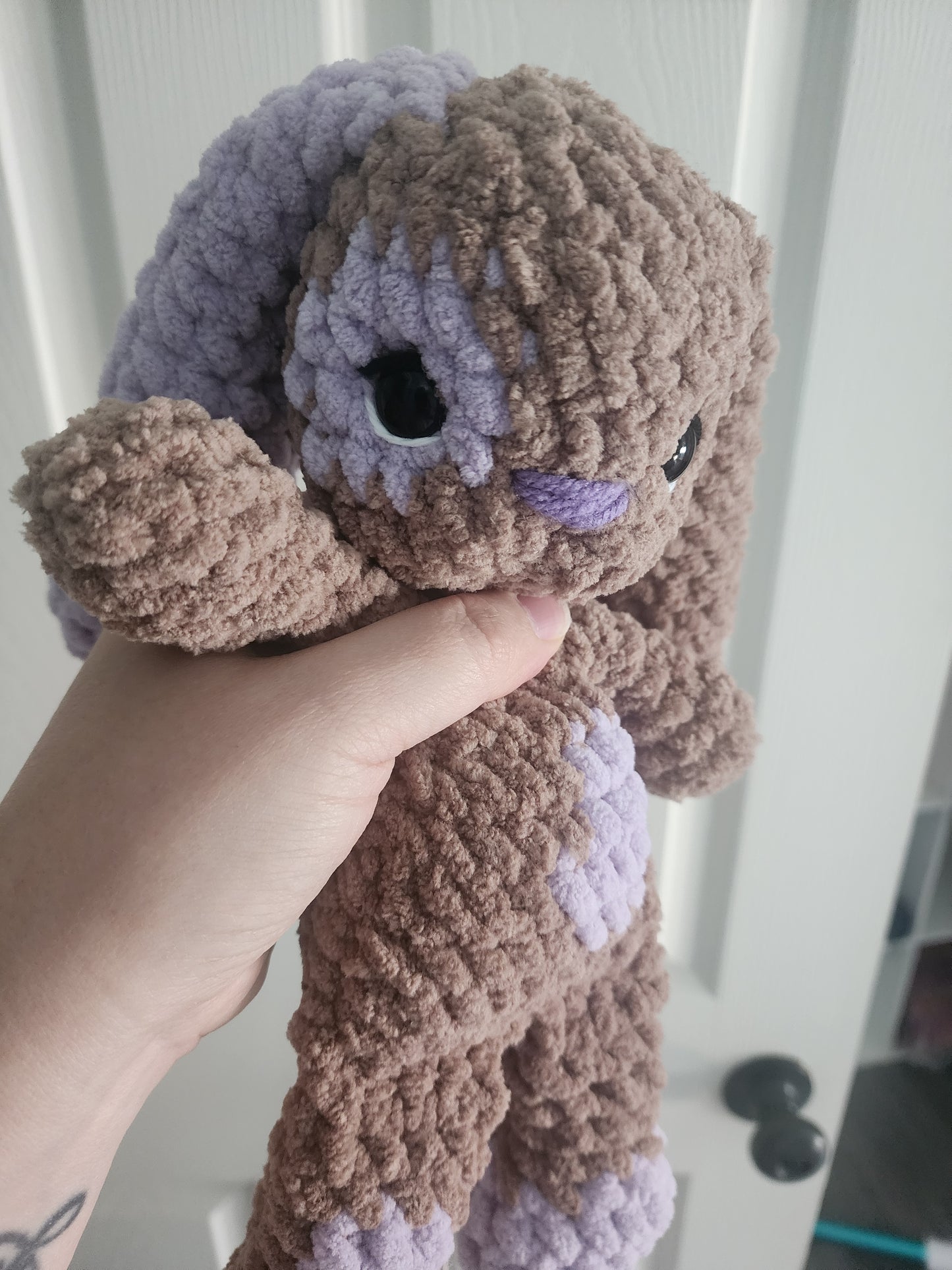 Pebble & Lavender Crochet Bunny