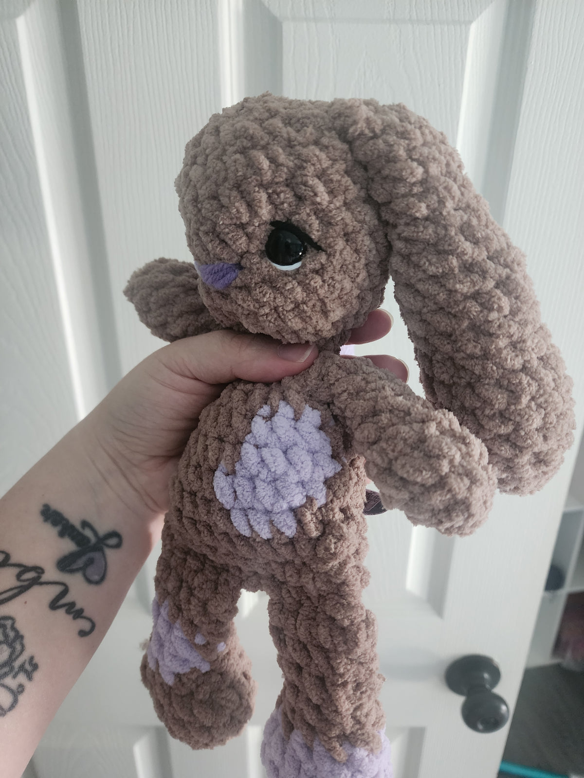 Pebble & Lavender Crochet Bunny