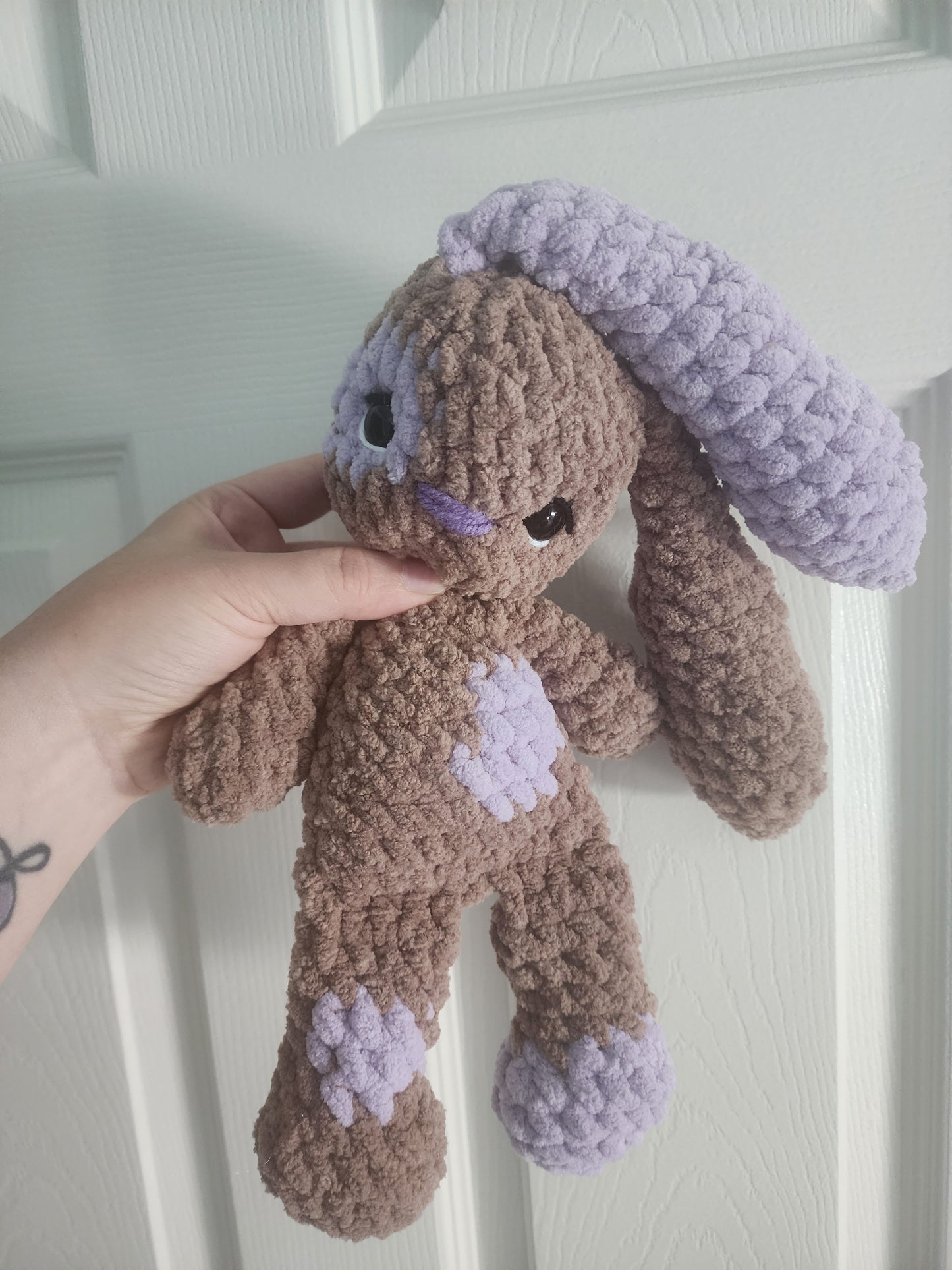 Pebble & Lavender Crochet Bunny